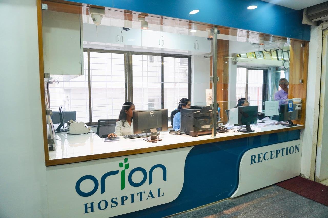 Orion Hospital reception desk